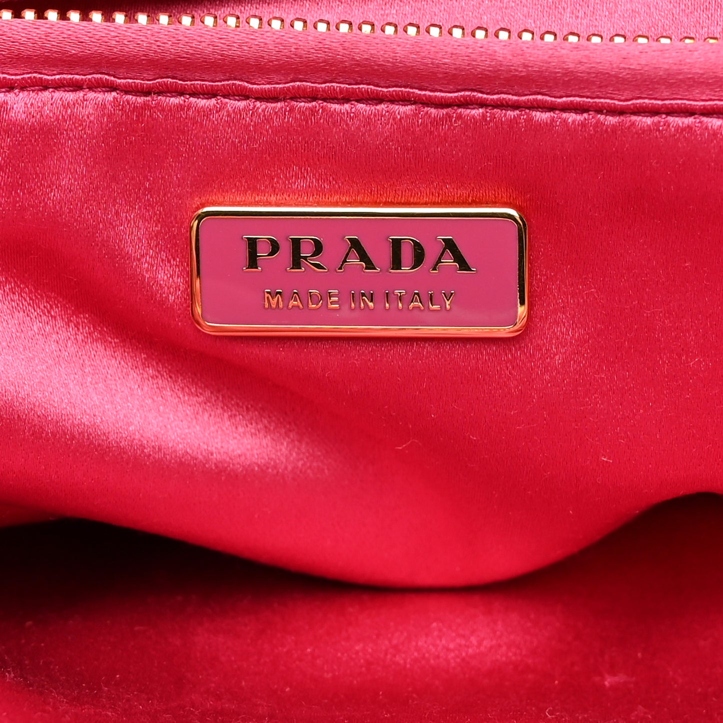 Satin Raso Evening Clutch Fuxia