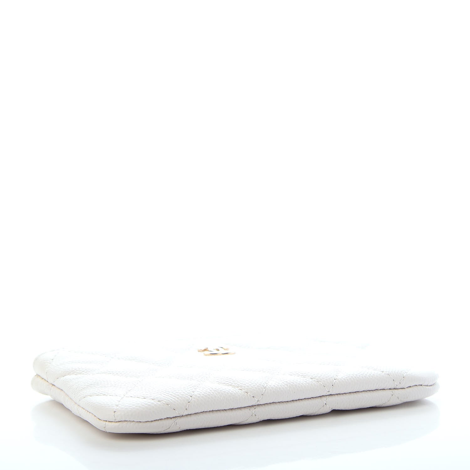 Chanel Caviar Quilted Small Cosmetic Case White 4 of 8