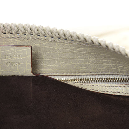 Gucci Ostrich Large Horsebit Chain Ivory 9 of 11