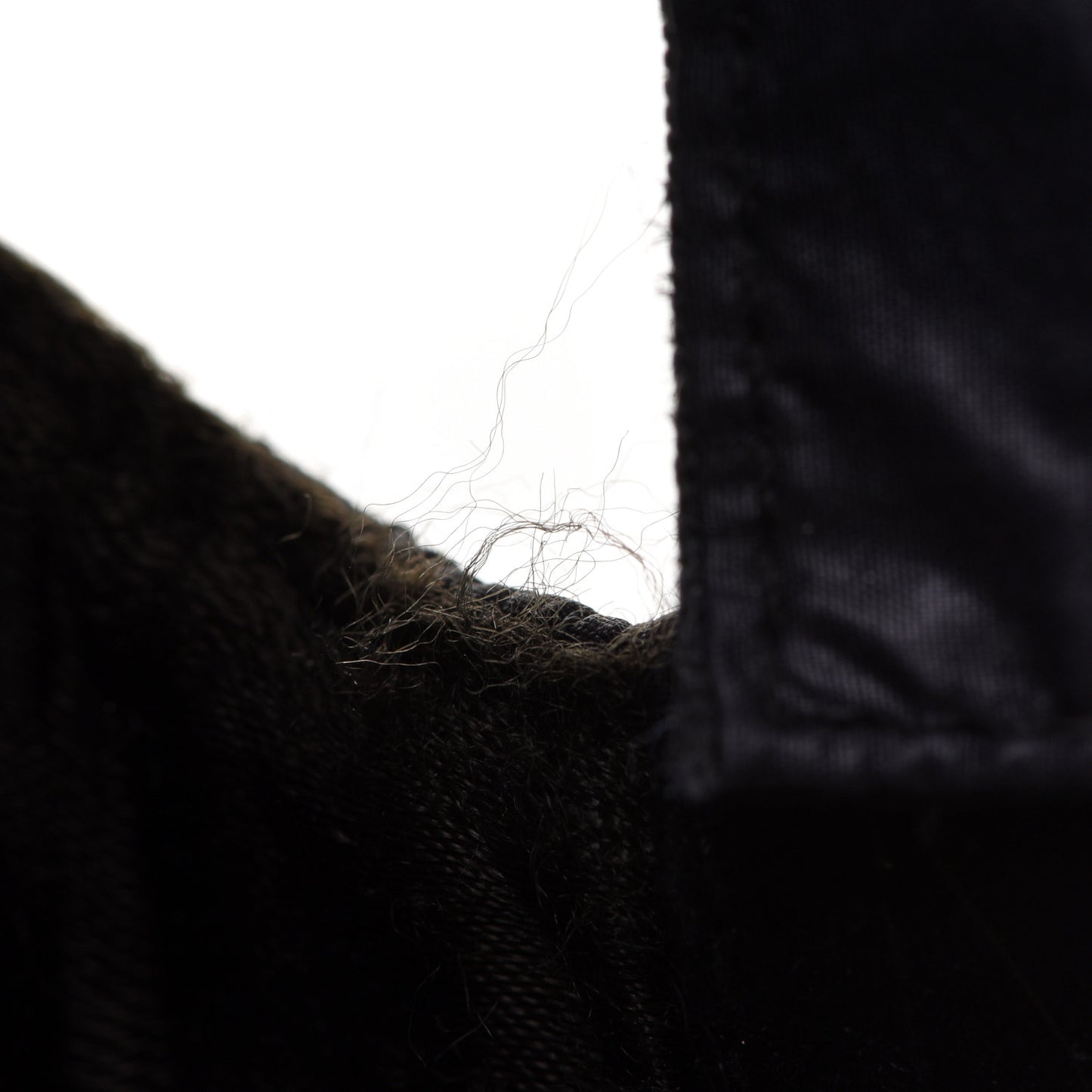 Nylon Quilted Cap Hat M Black