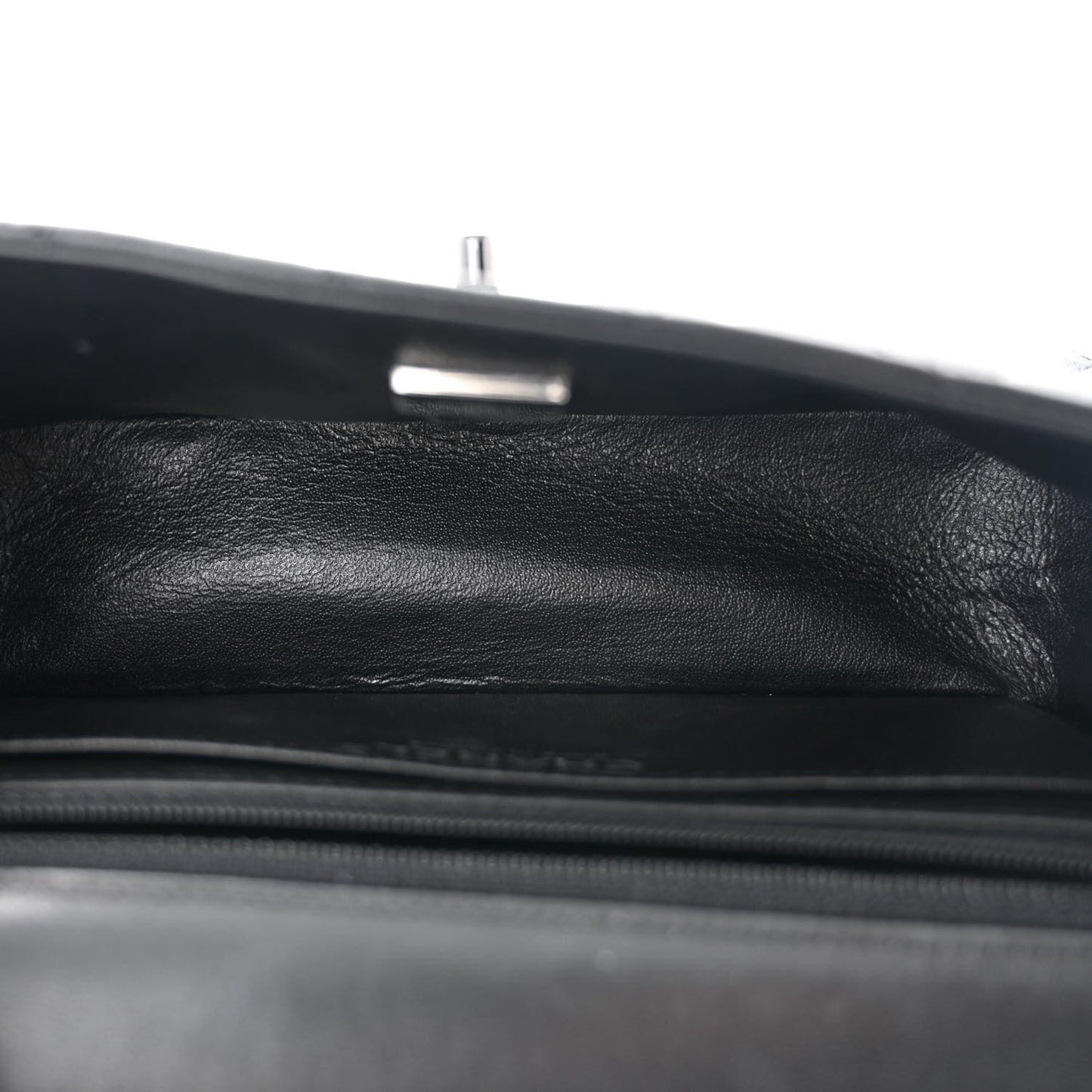 Lambskin Quilted Mini Rectangular Flap So Black