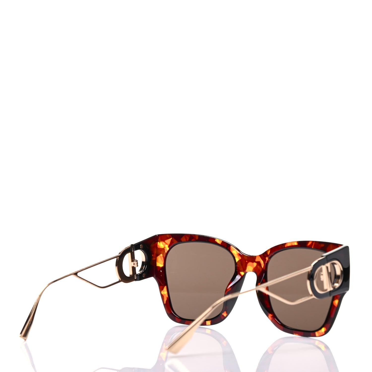 Christian Dior Rectangular 30 Montaigne 1 Sunglasses Tortoise 4 of 7