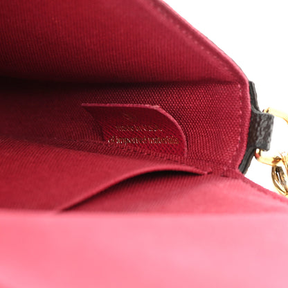 Louis Vuitton Monogram Pochette Felicie Chain Wallet Fuchsia 9 of 18