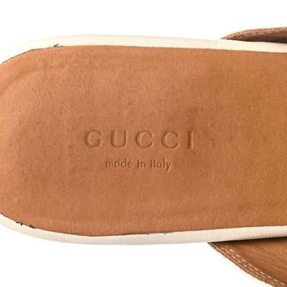 Gucci Malaga Kid Womens Princetown Slippers 39.5 Mystic White 7 of 10
