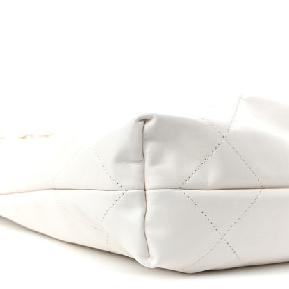 Chanel Shiny Calfskin Quilted Small Chanel  White 10 of 11