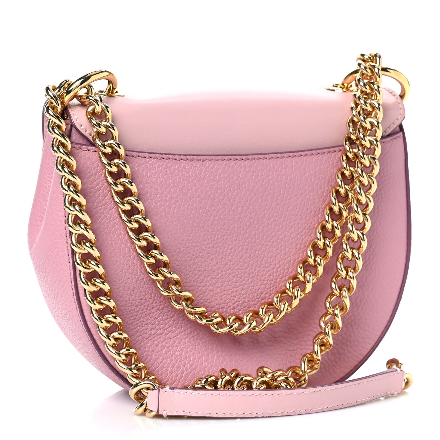 Calfskin Media Wifi Shoulder Bag Pink