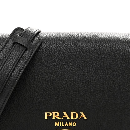Prada Vitello Phenix Crossbody Bag Black 8 of 10