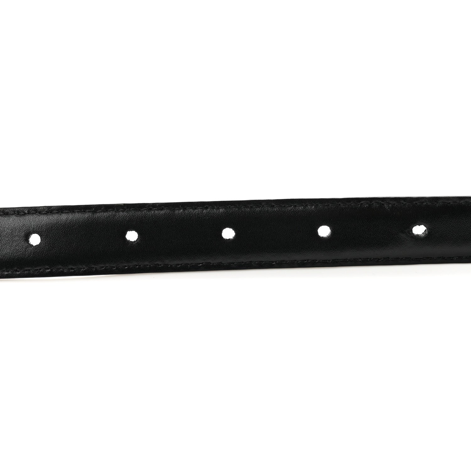 Celine Box Calfskin Medium 25mm Triomphe Belt 80 32 Black 4 of 8