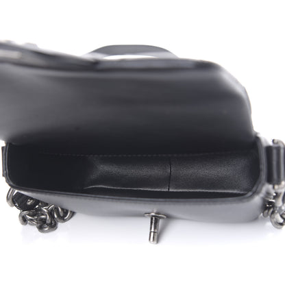 Chanel Calfskin Quilted Small Rock My Shoulder Flap Black 4 of 9