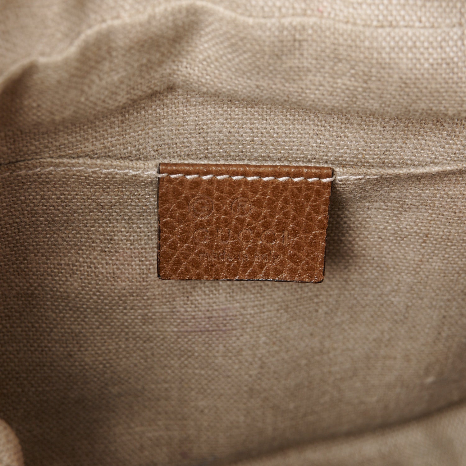 Gucci Monogram Mini Bree Messenger Bag Beige Tabacco 6 of 14