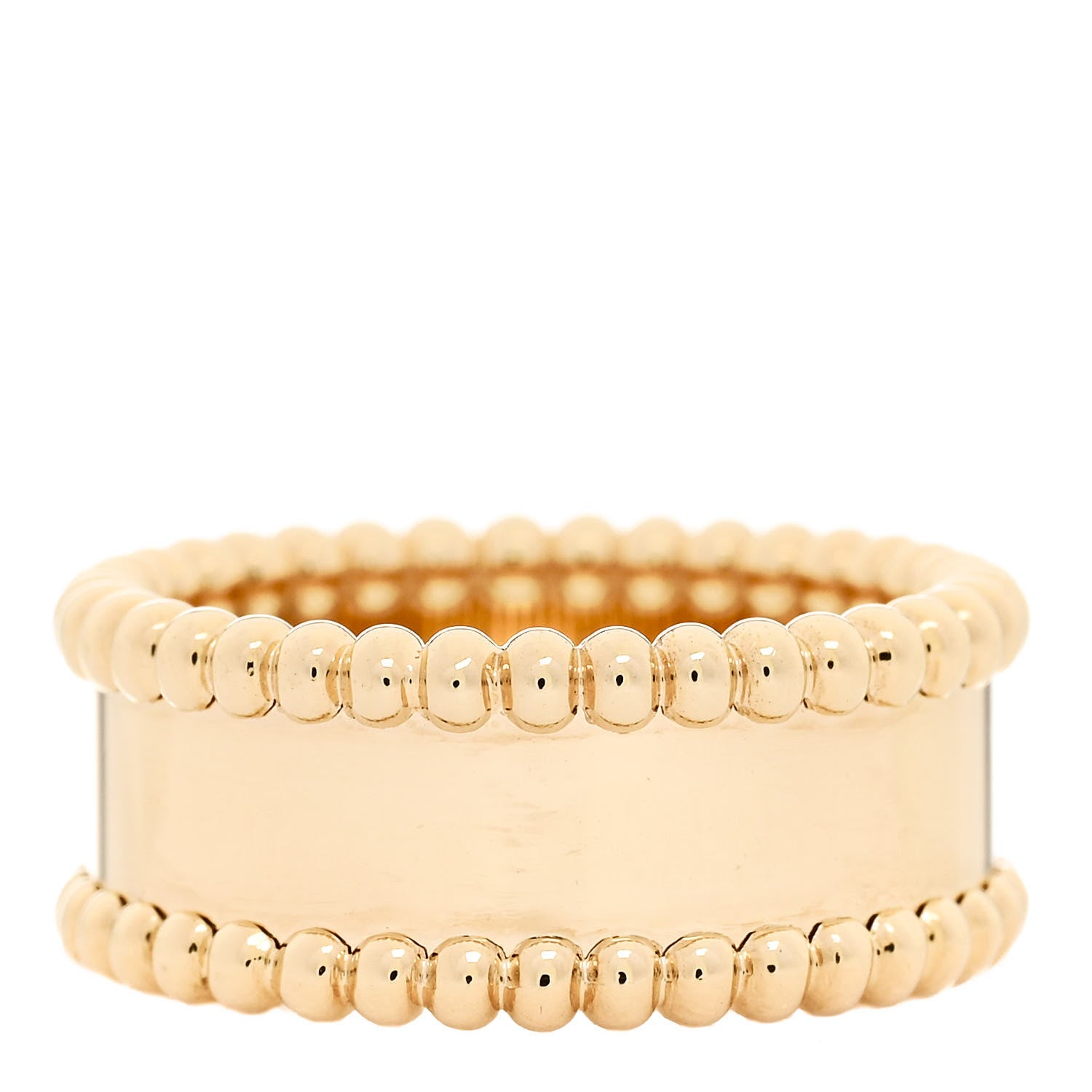 Van Cleef & Arpels 18K Yellow Gold Perlee Signature Ring 49 4.75 3 of 6