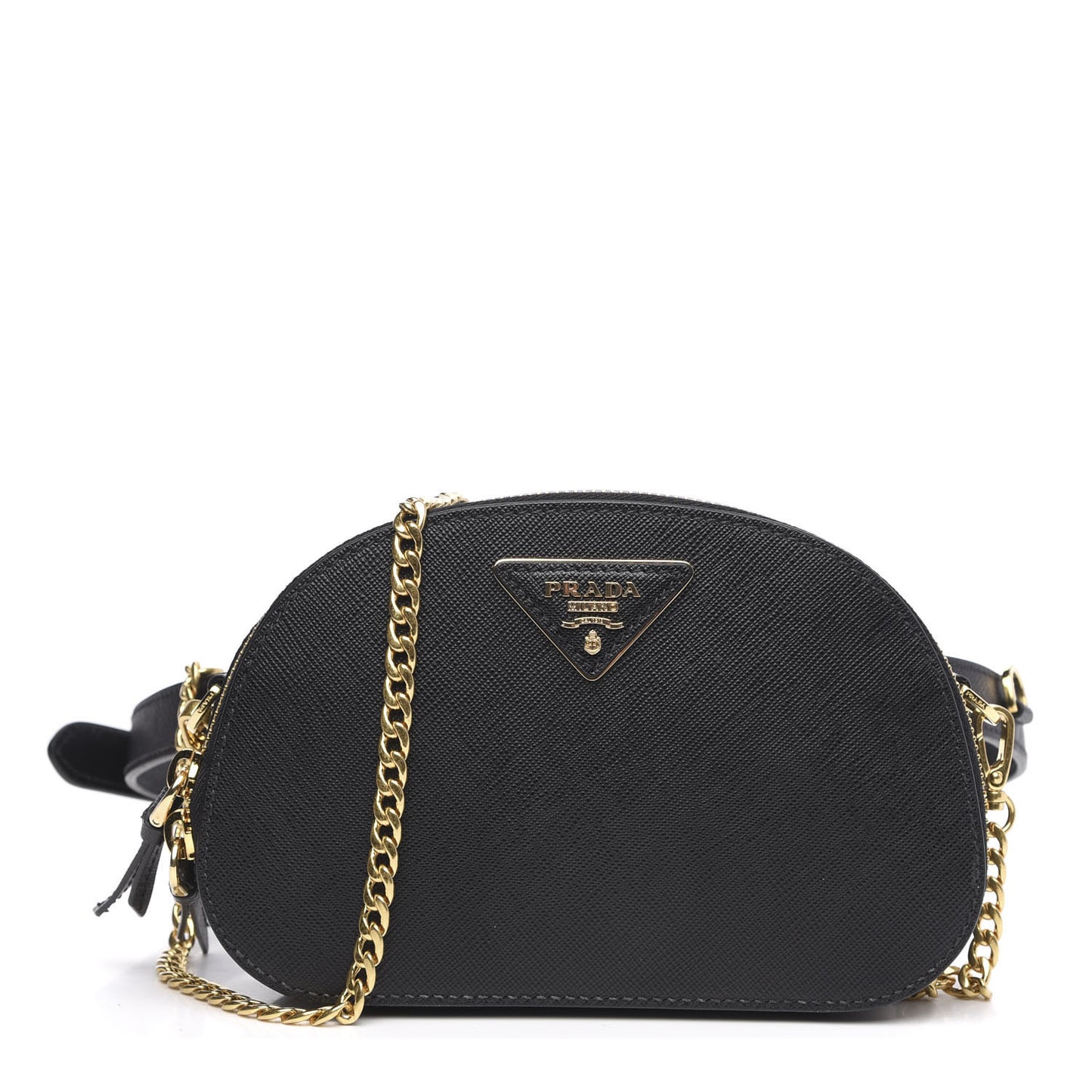 Saffiano Lux Odette Belt Bag Black