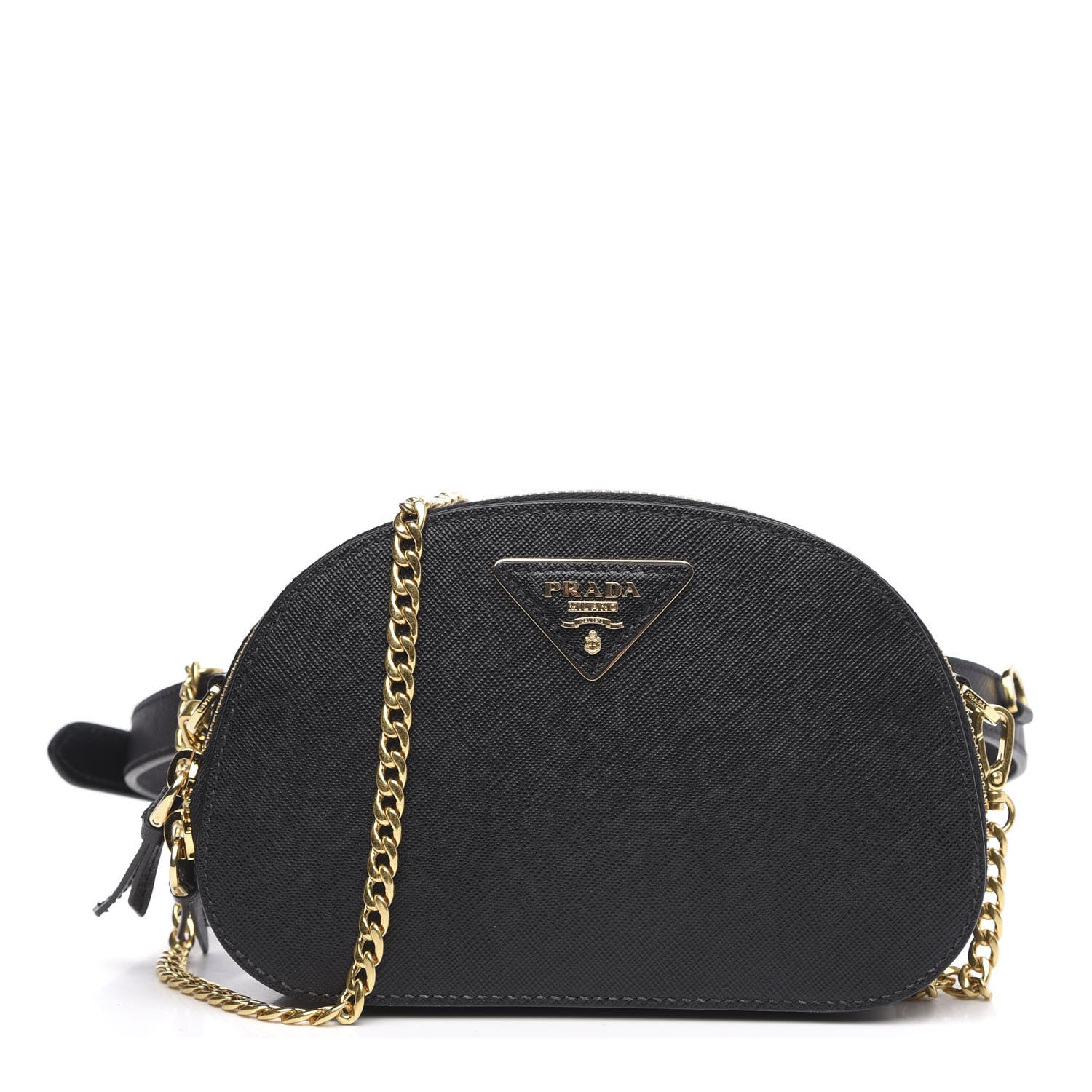 Prada Saffiano Lux Odette Belt Bag Black 1 of 9