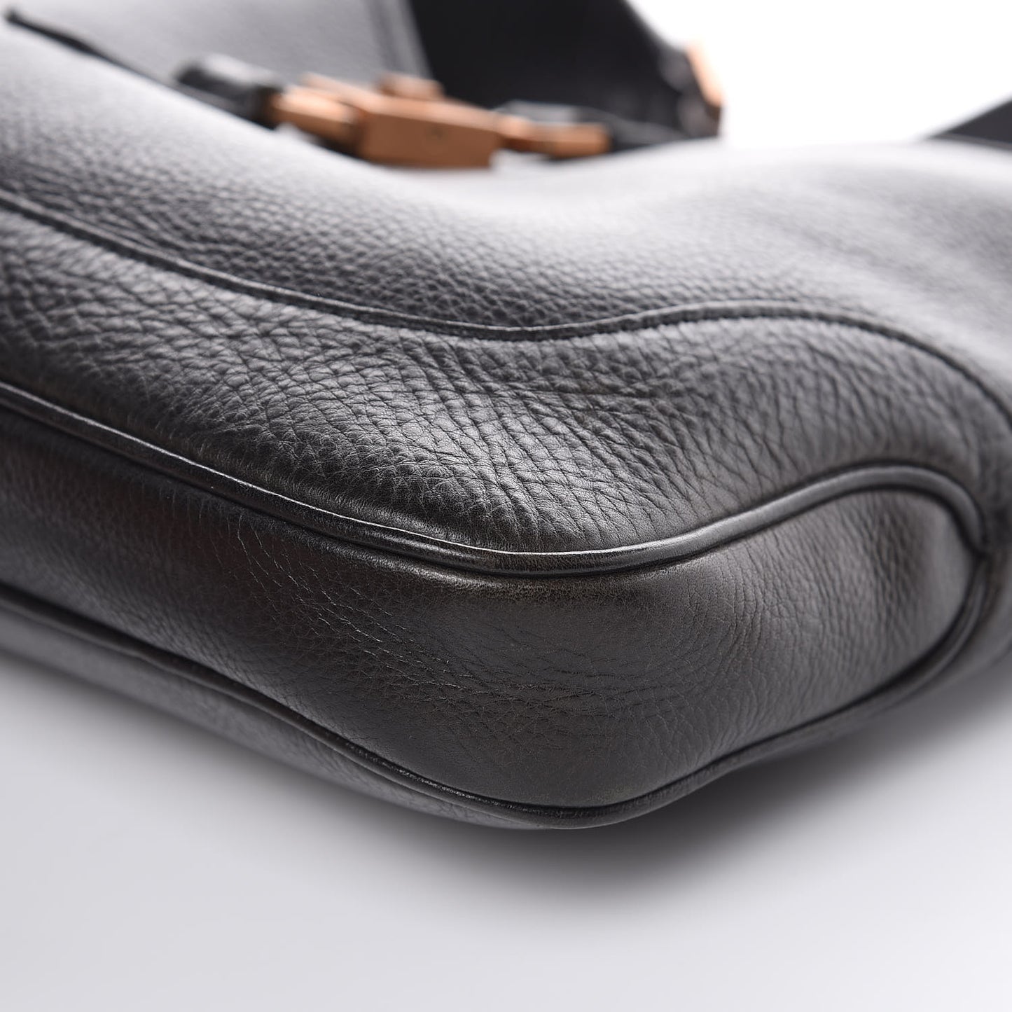 Calfskin Small Jackie O Hobo Black