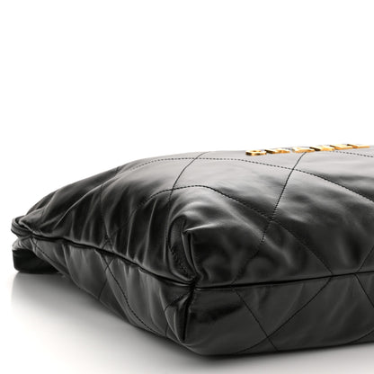 Chanel Shiny Calfskin Quilted Chanel 22 Black 10 of 11