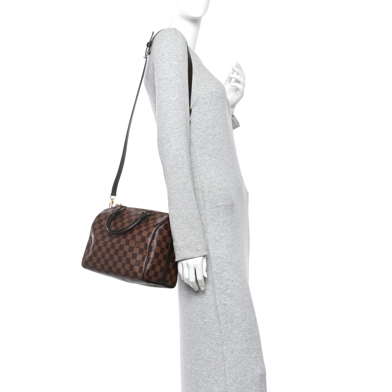Louis Vuitton Damier Ebene Speedy Bandouliere 25 2 of 10