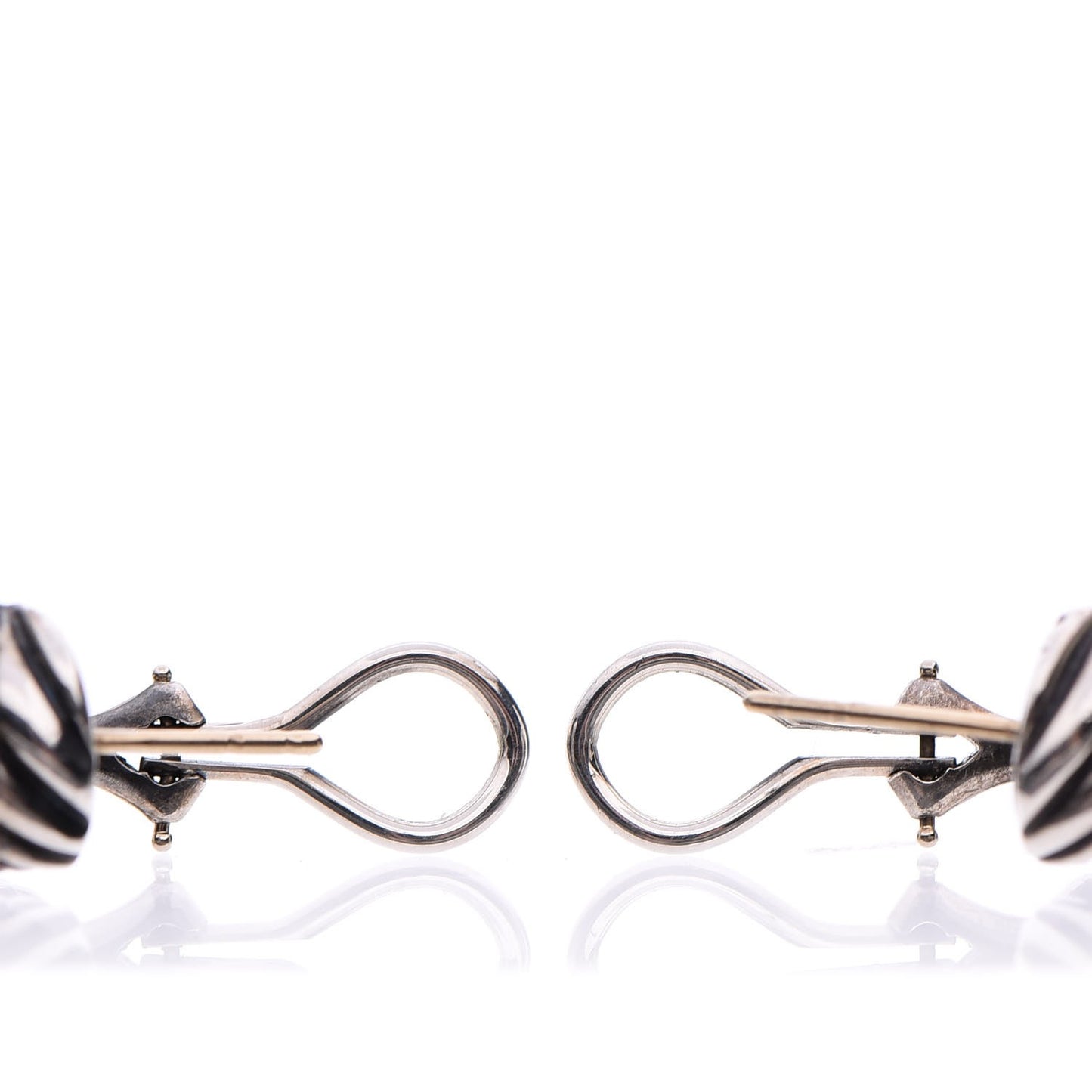 Sterling Silver 14K Yellow Gold Thoroughbred Shrimp Earrings