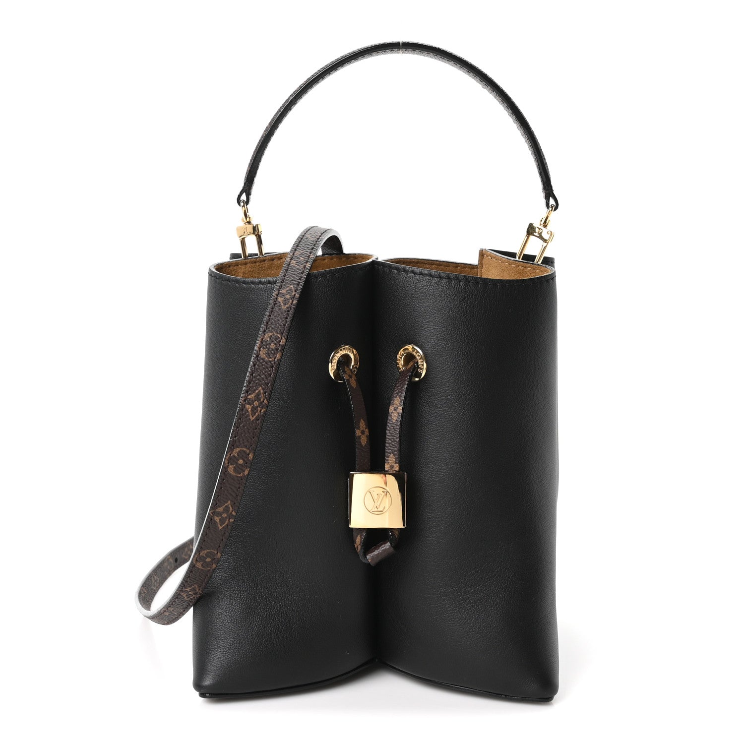 Louis Vuitton Calfskin Monogram LV Bloom PM Black 1 of 9