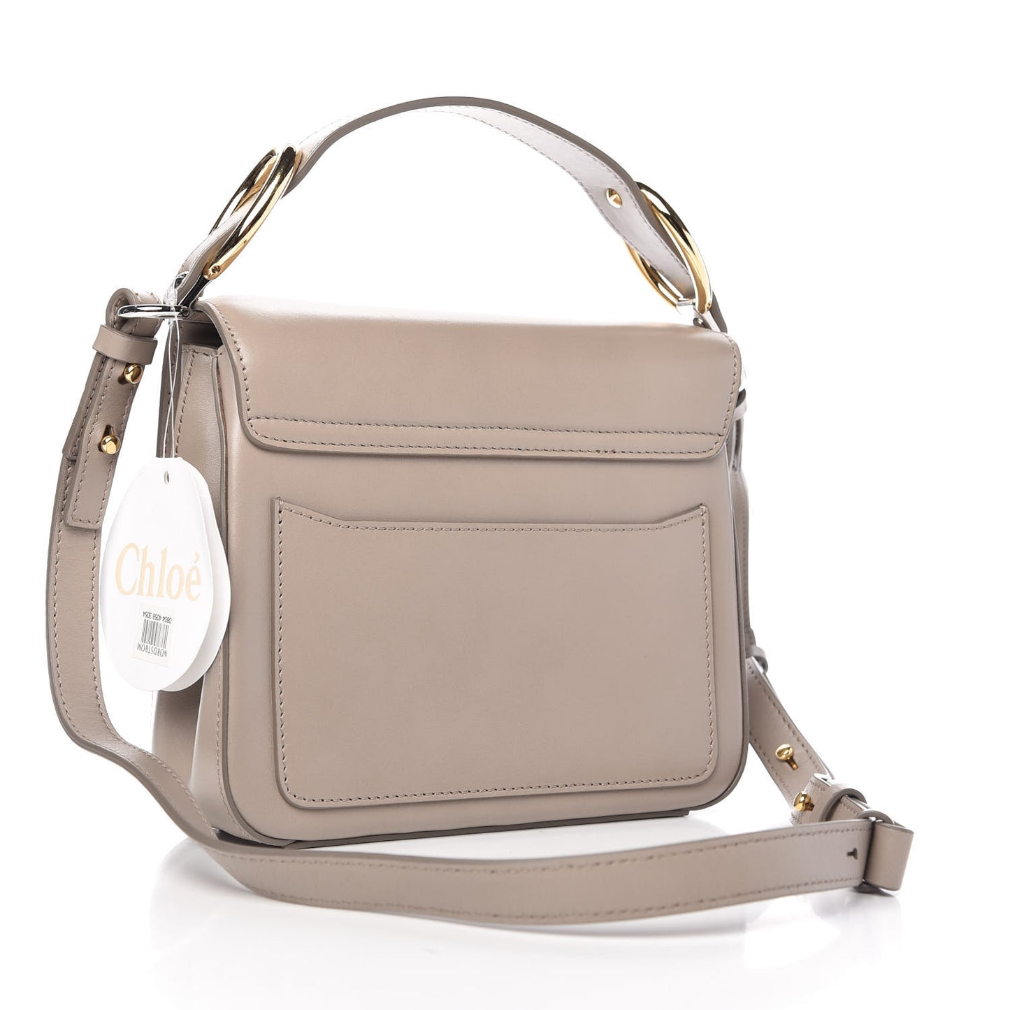 Calfskin Small C Double Carry Motty Grey