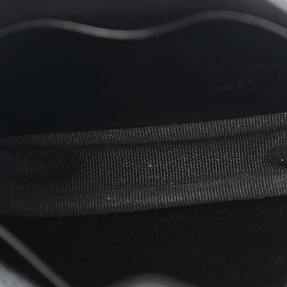 Saint Laurent Sheepskin Matelasse Chevron Monogram Mini College Bag Black 6 of 13
