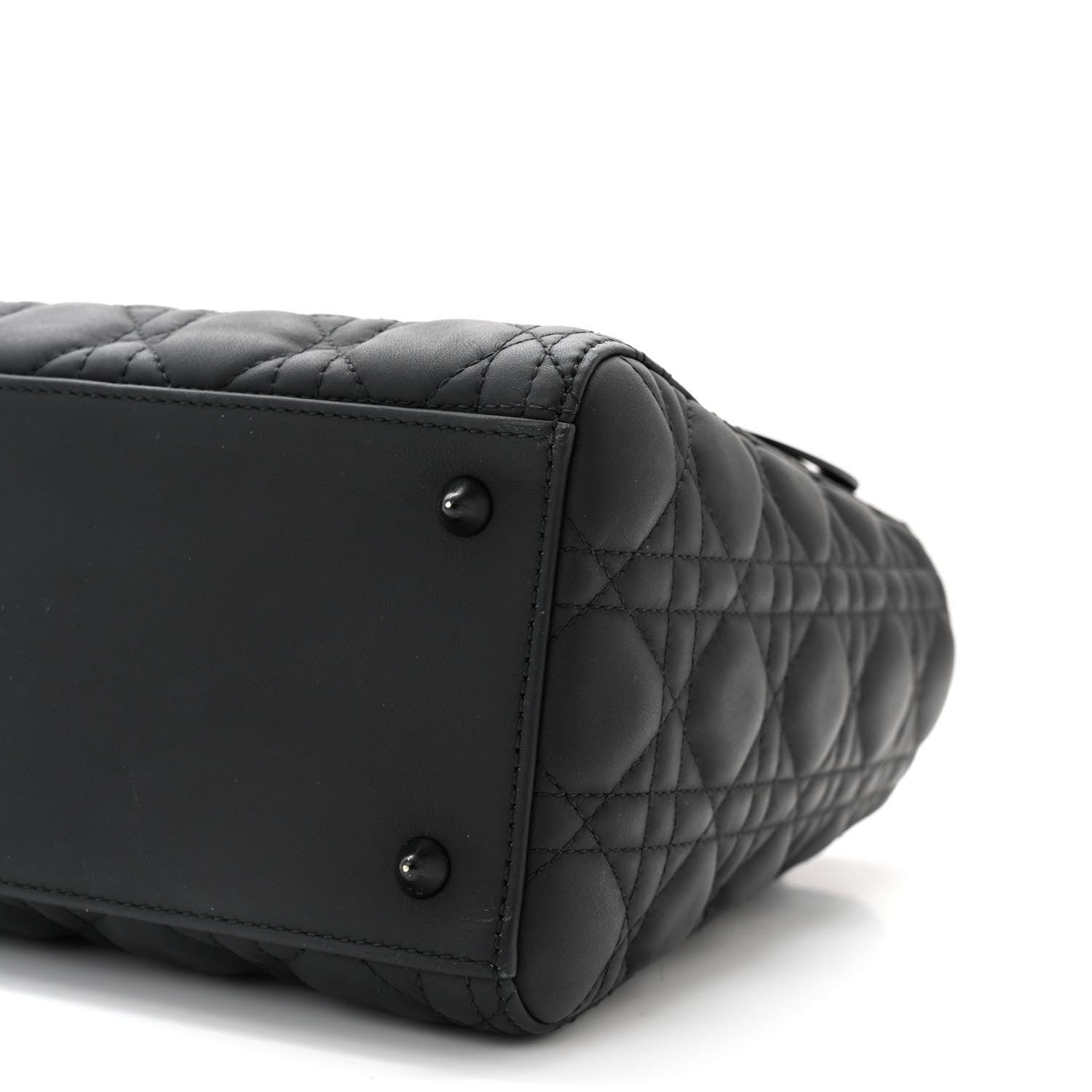 Christian Dior Ultra Matte Calfskin Cannage Medium Lady Dior Black 10 of 10