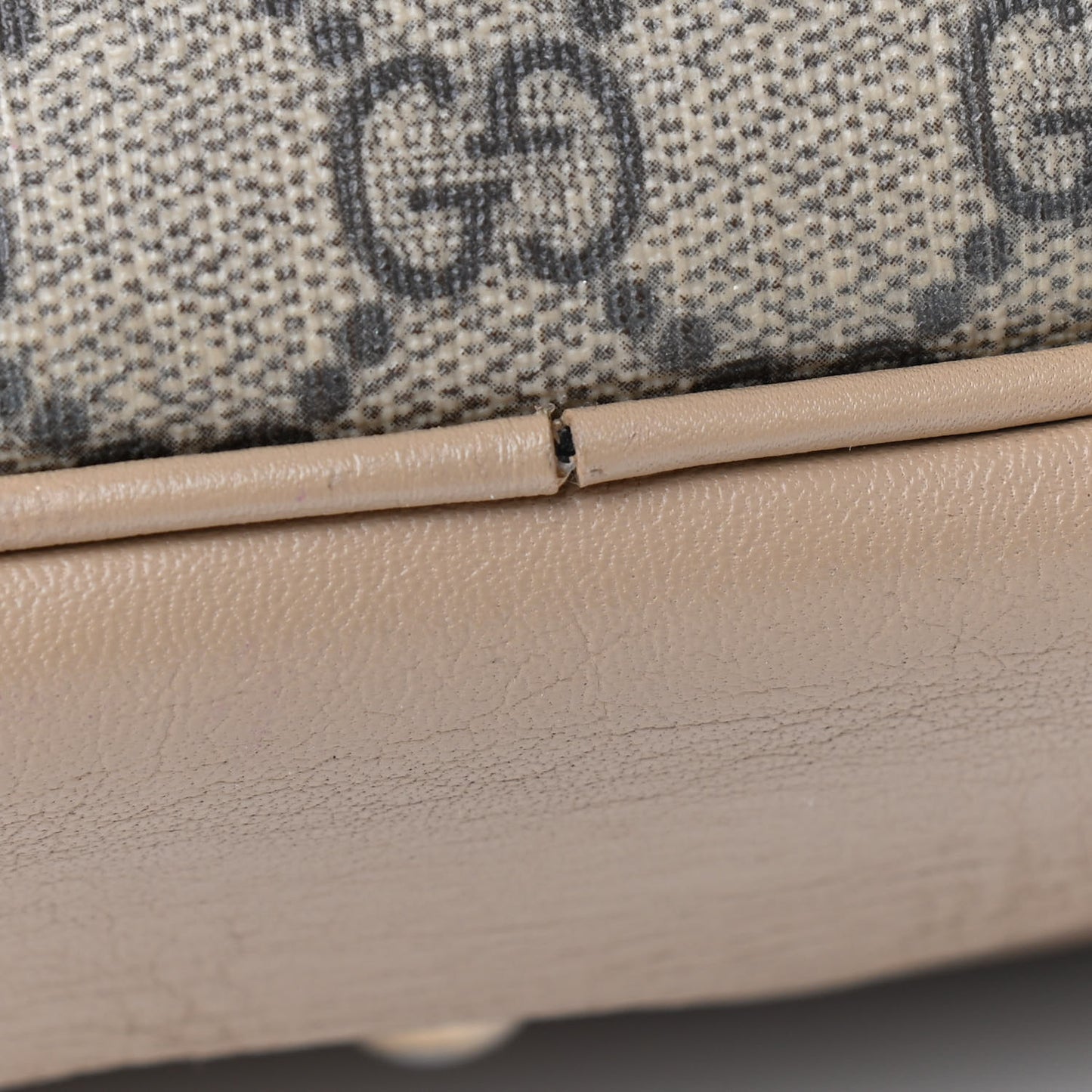 GG Supreme Monogram Small Nice Top Handle Dome Bag Beige