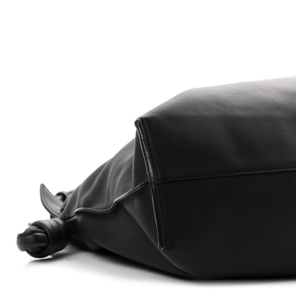 Loewe Nappa Calfskin Medium Flamenco Knot Bag Black 9 of 10