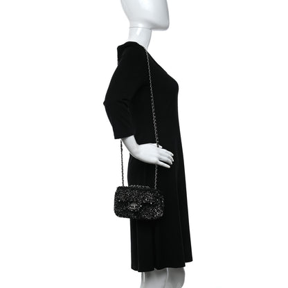 Chanel Sequin Rectangular Flap Black 2 of 10