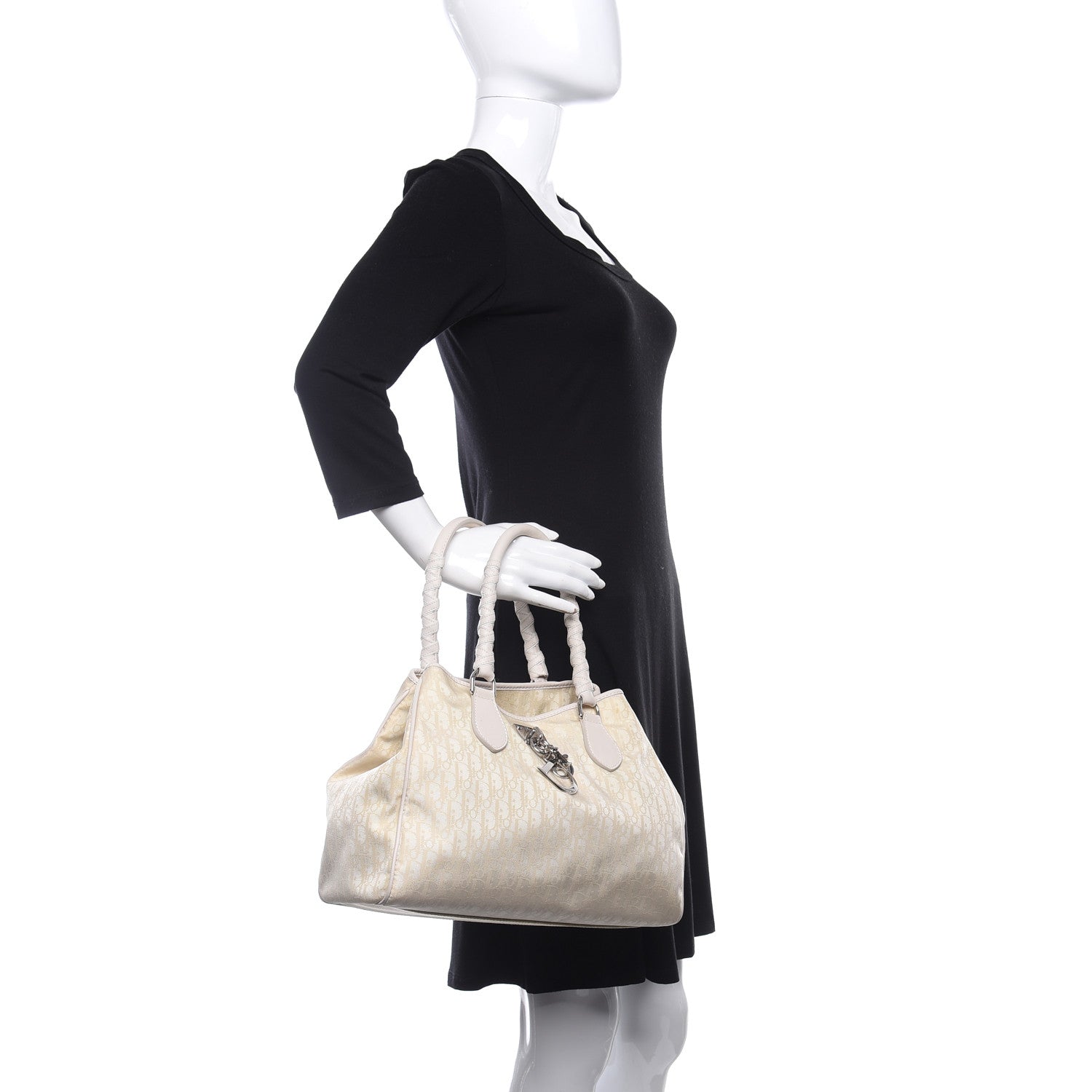 Christian Dior Monogram Tote White 2 of 13