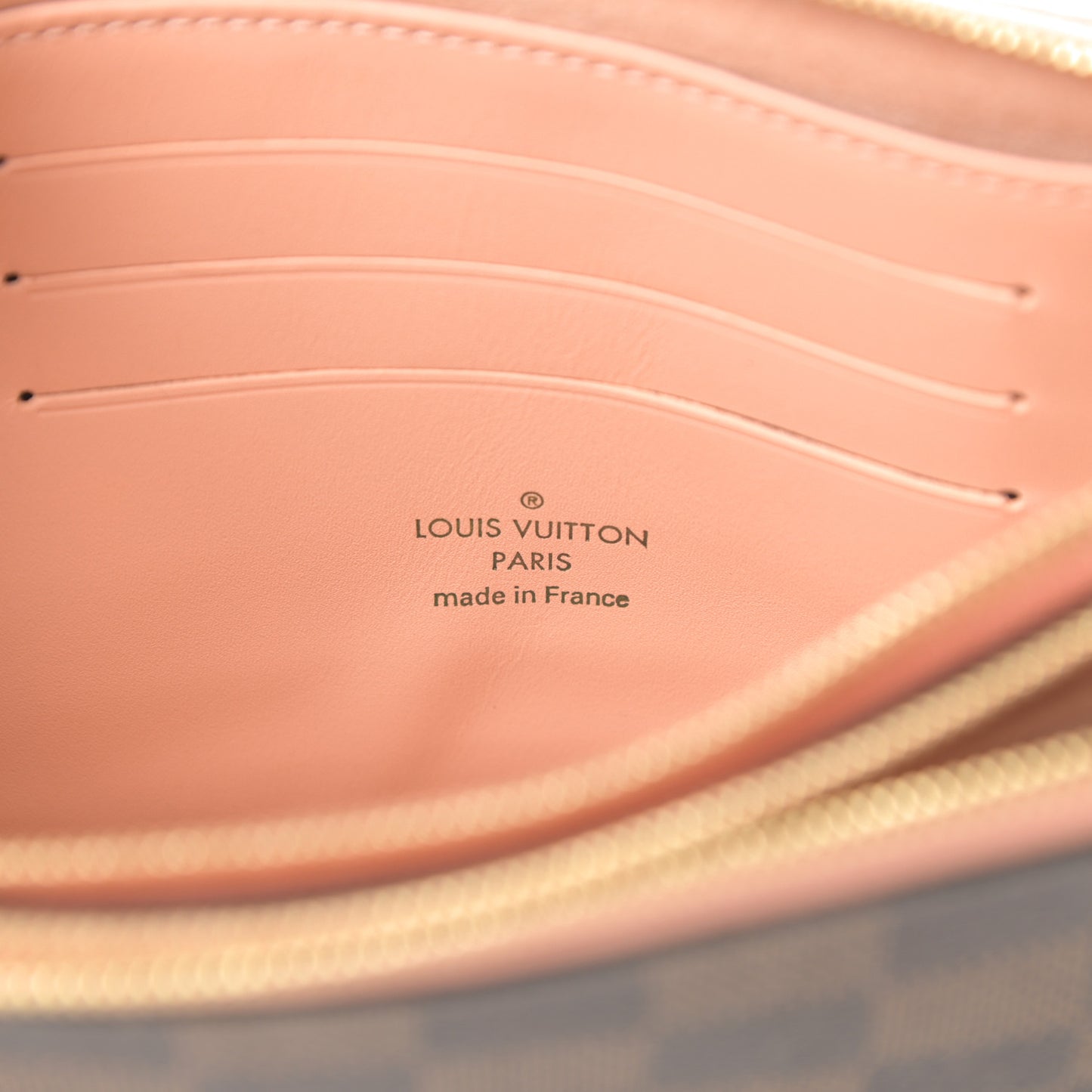 Damier Ebene Double Zip Pochette