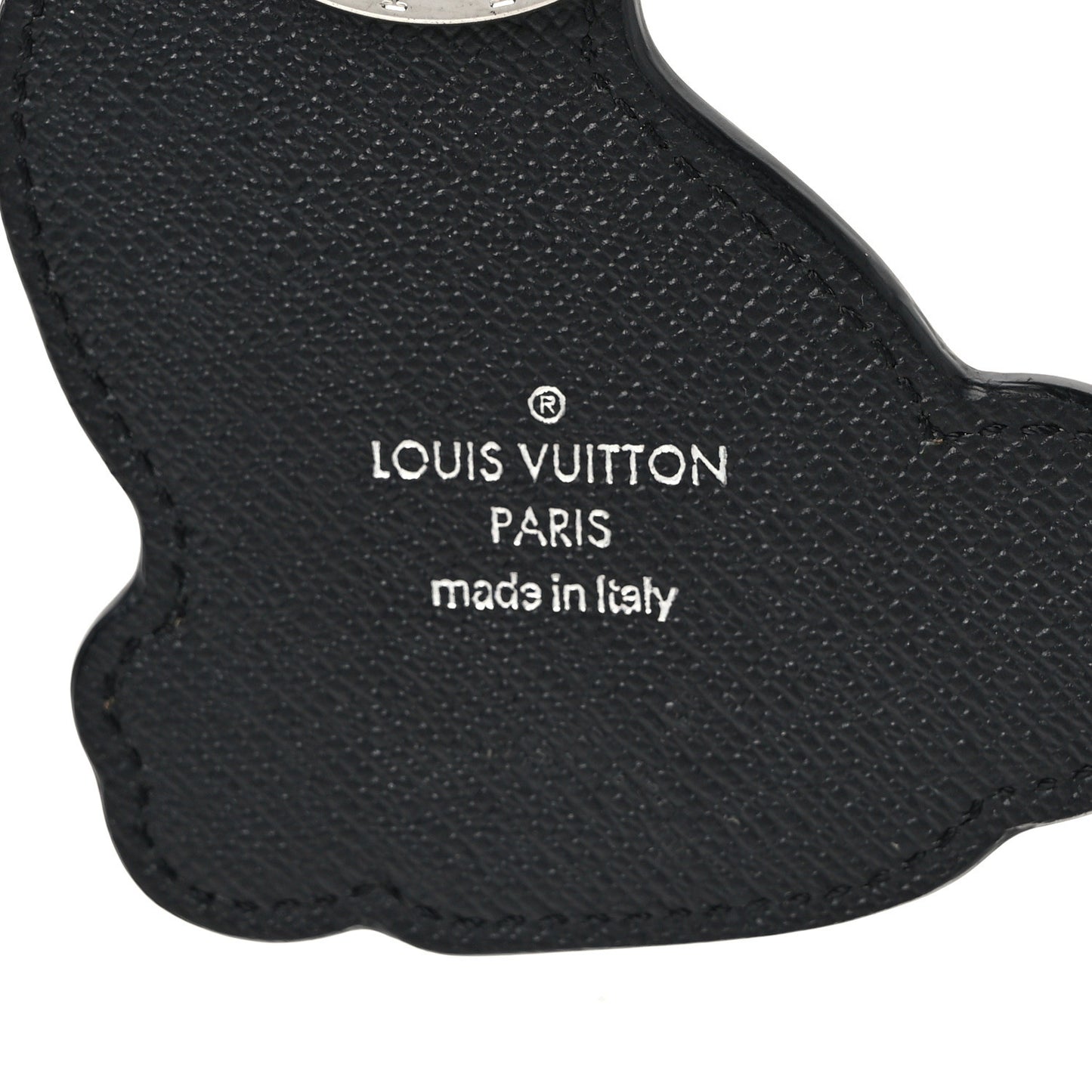 Calfskin Dog Bag Charm Key Holder