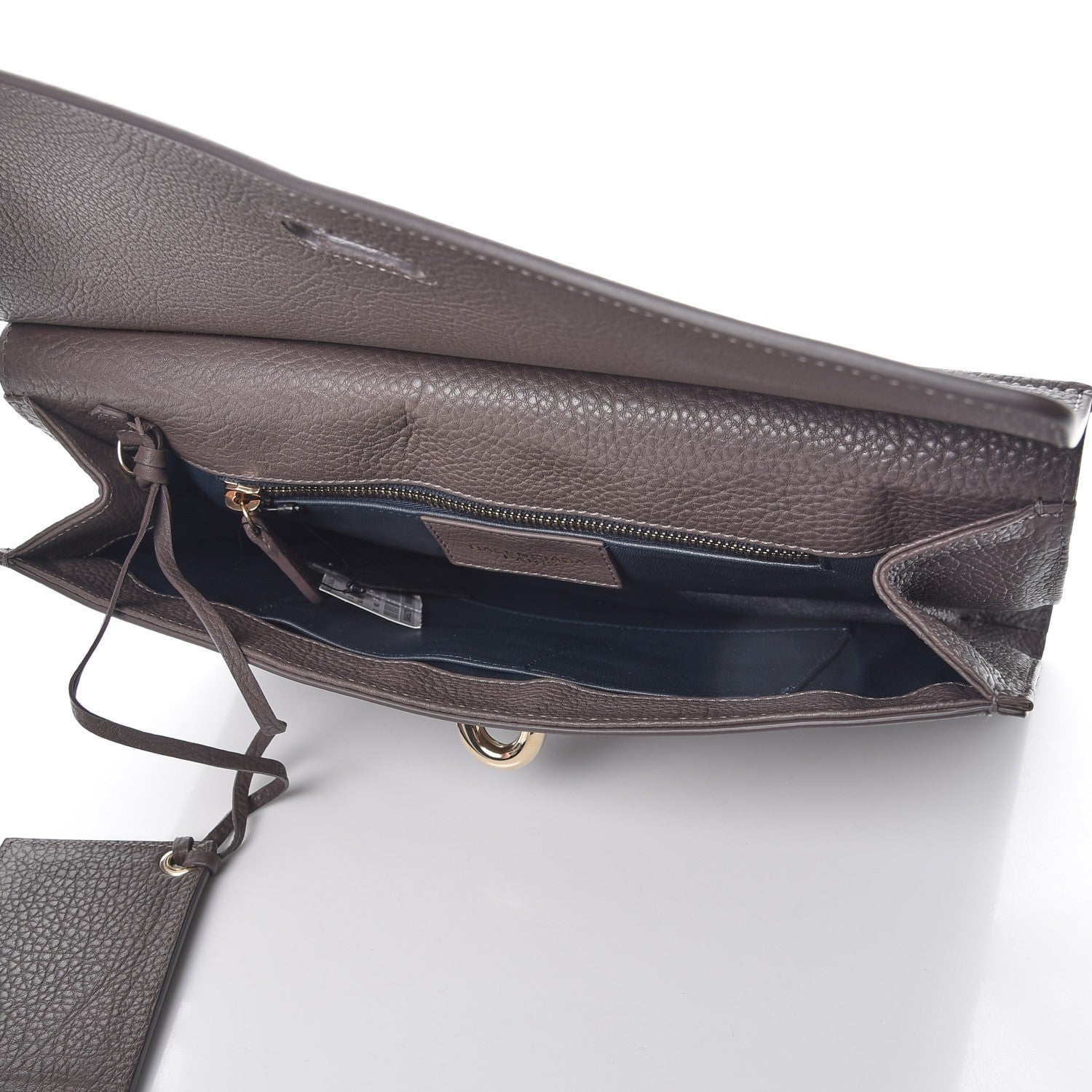 Balenciaga Grained Calfskin Tube L Clutch Grey 5 of 7