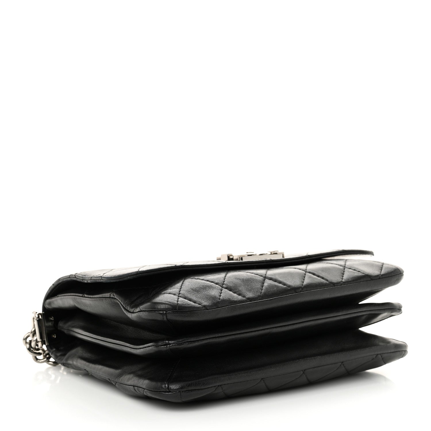 Chanel Lambskin Quilted Boy Messenger Black 4 of 10