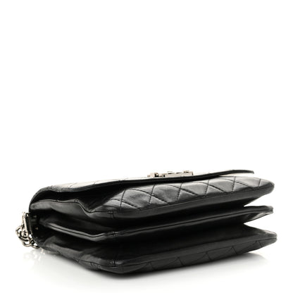 Chanel Lambskin Quilted Boy Messenger Black 4 of 10