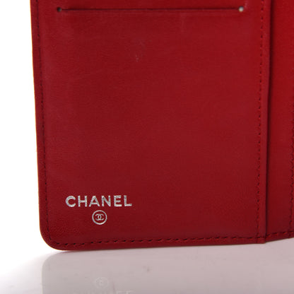 Chanel Patent Calfskin Lucky Symbols Yen Wallet Red 5 of 7