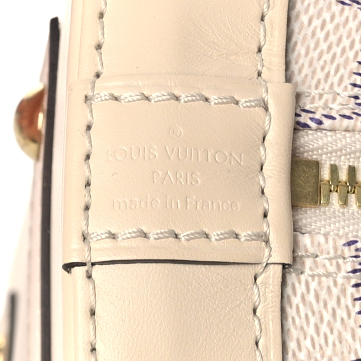 Louis Vuitton Damier Azur Braided Alma BB 6 of 8