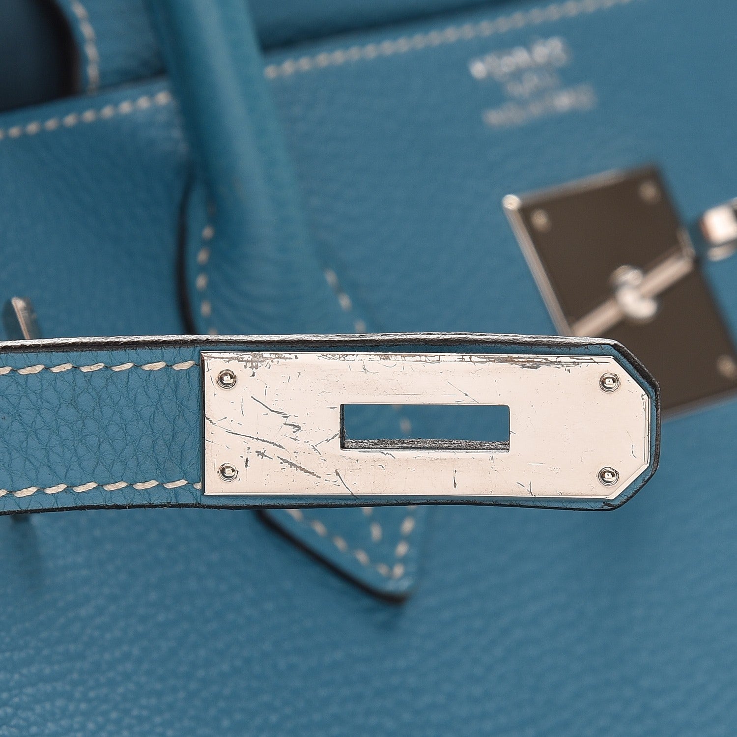 Hermes Togo Birkin 40 Blue Jean 12 of 37