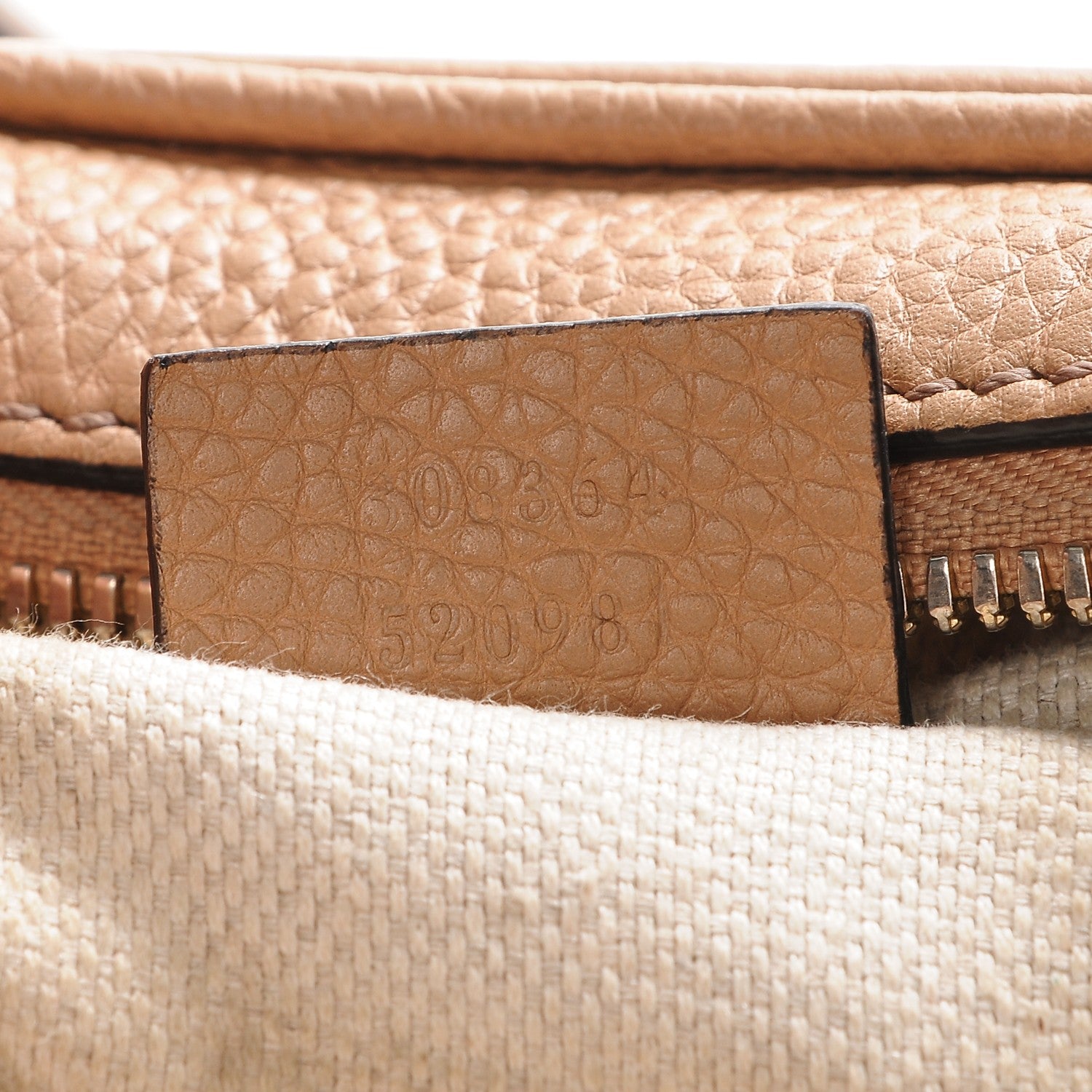 Gucci Pebbled Calfskin Small Soho Disco Bag Rose Beige 7 of 7
