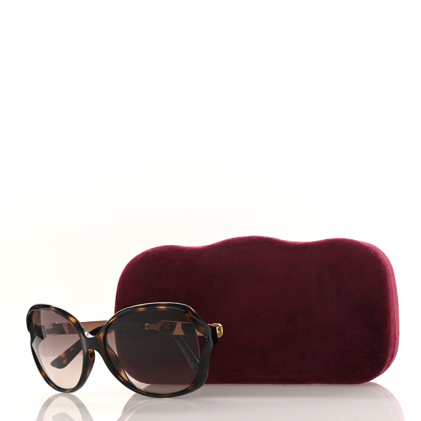 Acetate Oversized Butterfly Sunglasses GG 0076S Havana