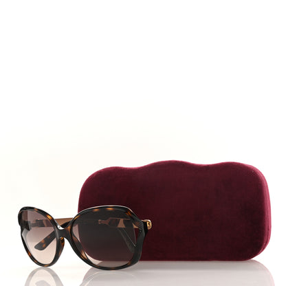 Gucci Acetate Oversized Butterfly Sunglasses GG 0076S Havana 8 of 8