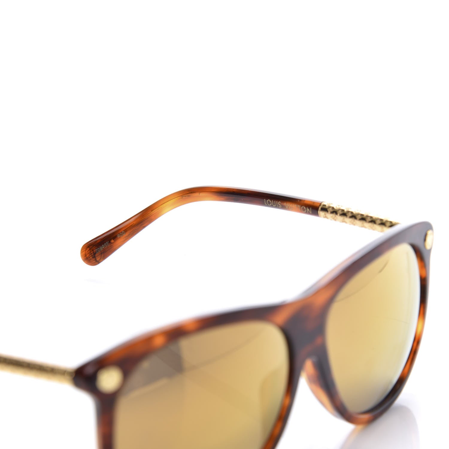 Louis Vuitton Vertigo Sunglasses Z0895E Tortoise 6 of 8