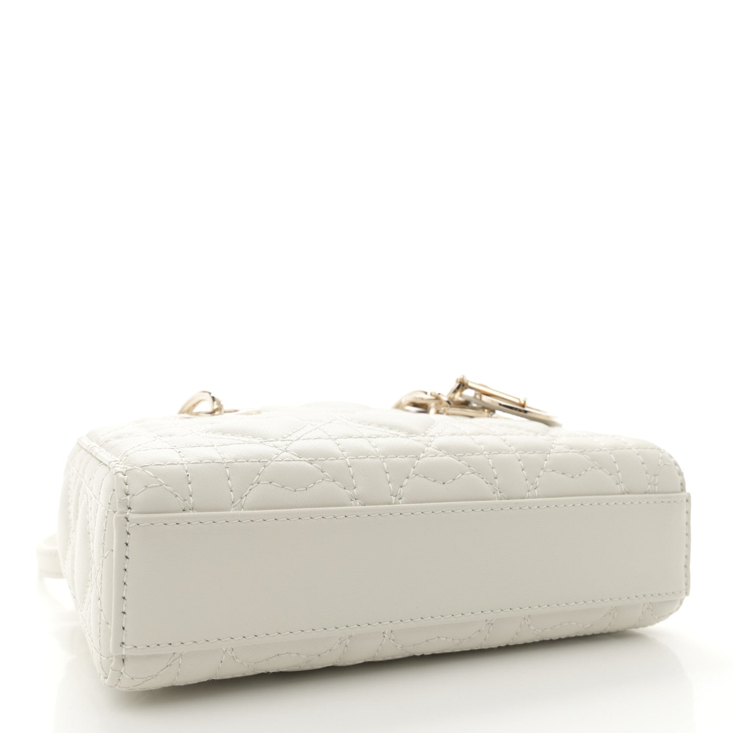 Christian Dior Lambskin Cannage Dioramour Micro Lady D-Joy Latte 4 of 11