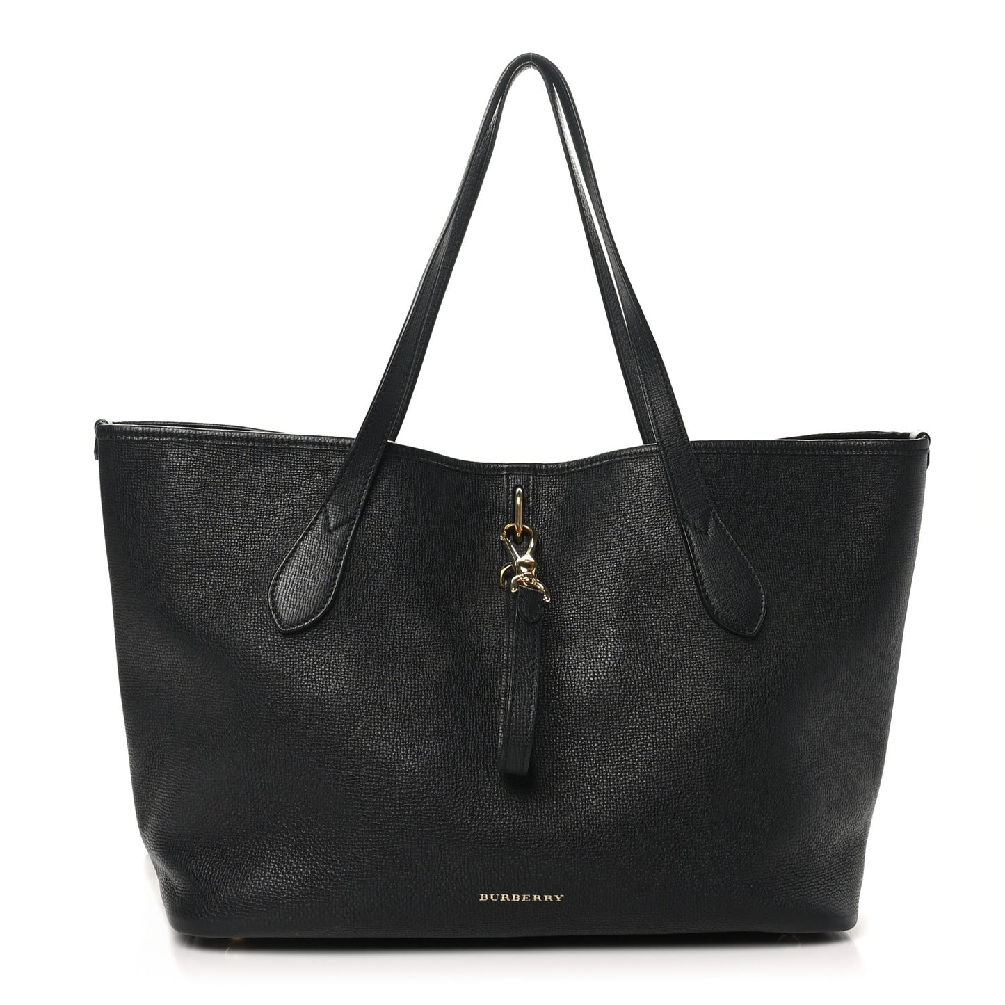 Grainy Calfskin Medium Honeybrook Tote Black