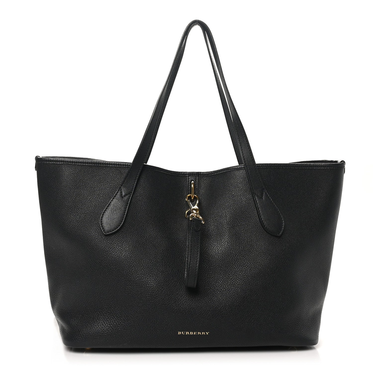 Burberry Grainy Calfskin Medium Honeybrook Tote Black 1 of 11