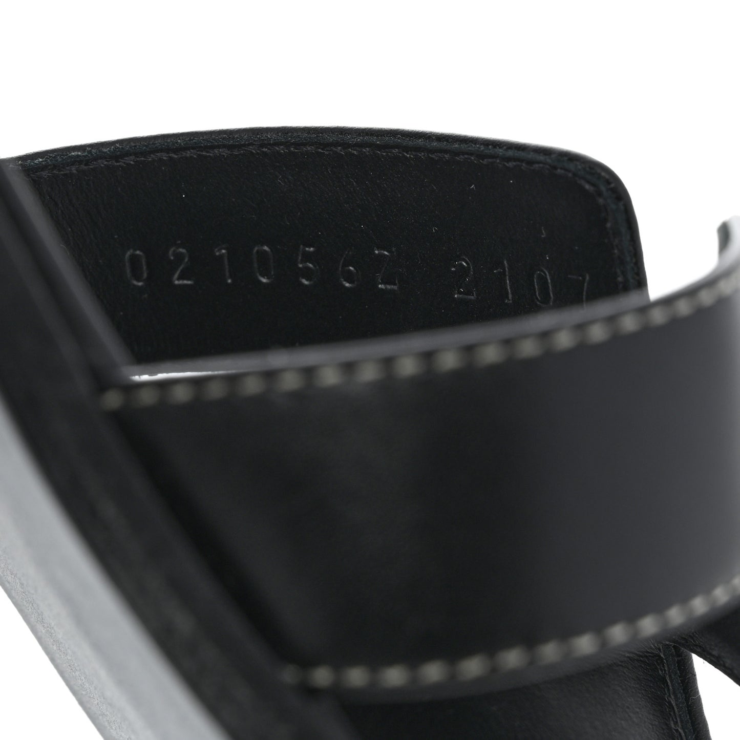 Box Calfskin Oran Sandals 37.5 Black