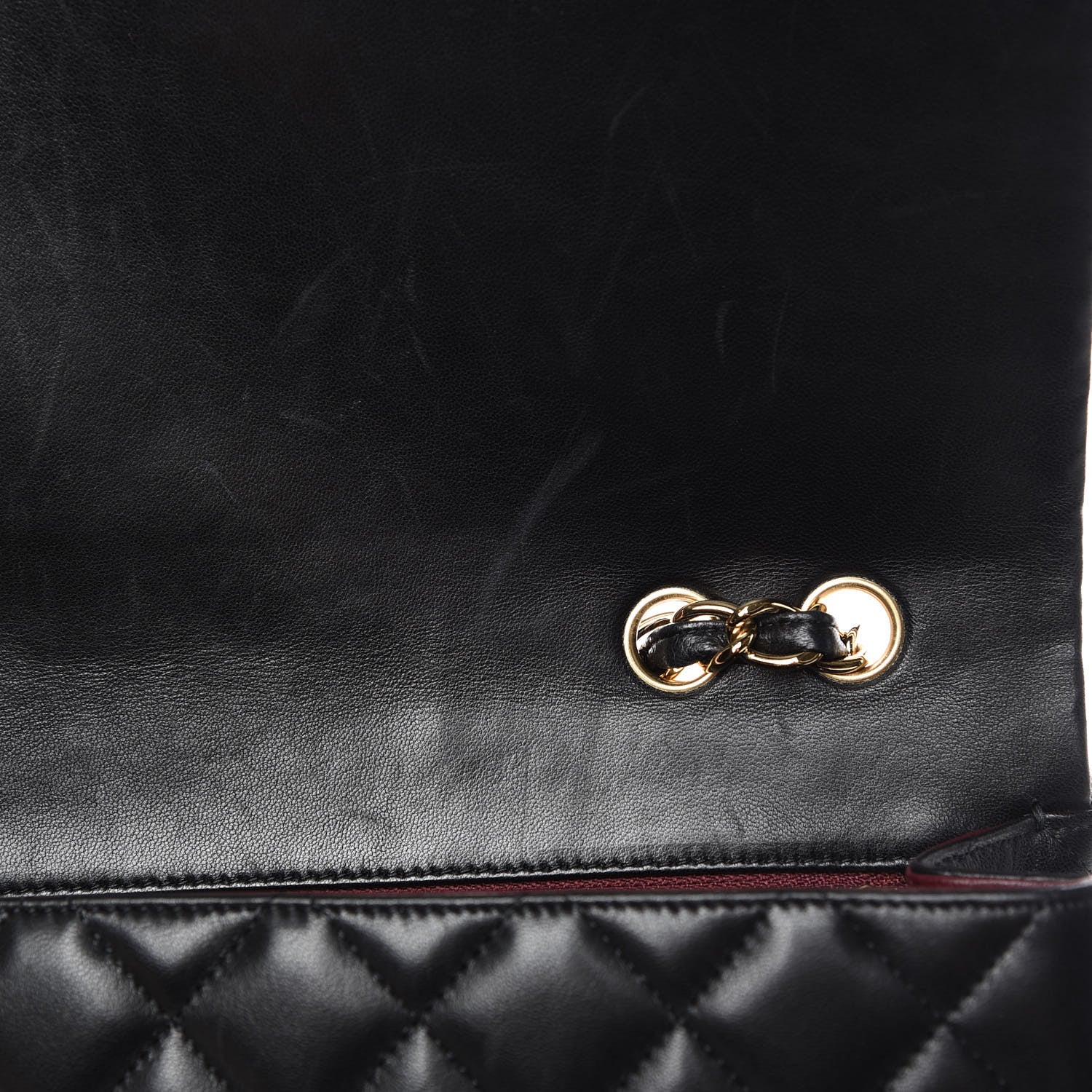 Chanel Lambskin Quilted Jumbo Single Flap Black 10 of 15