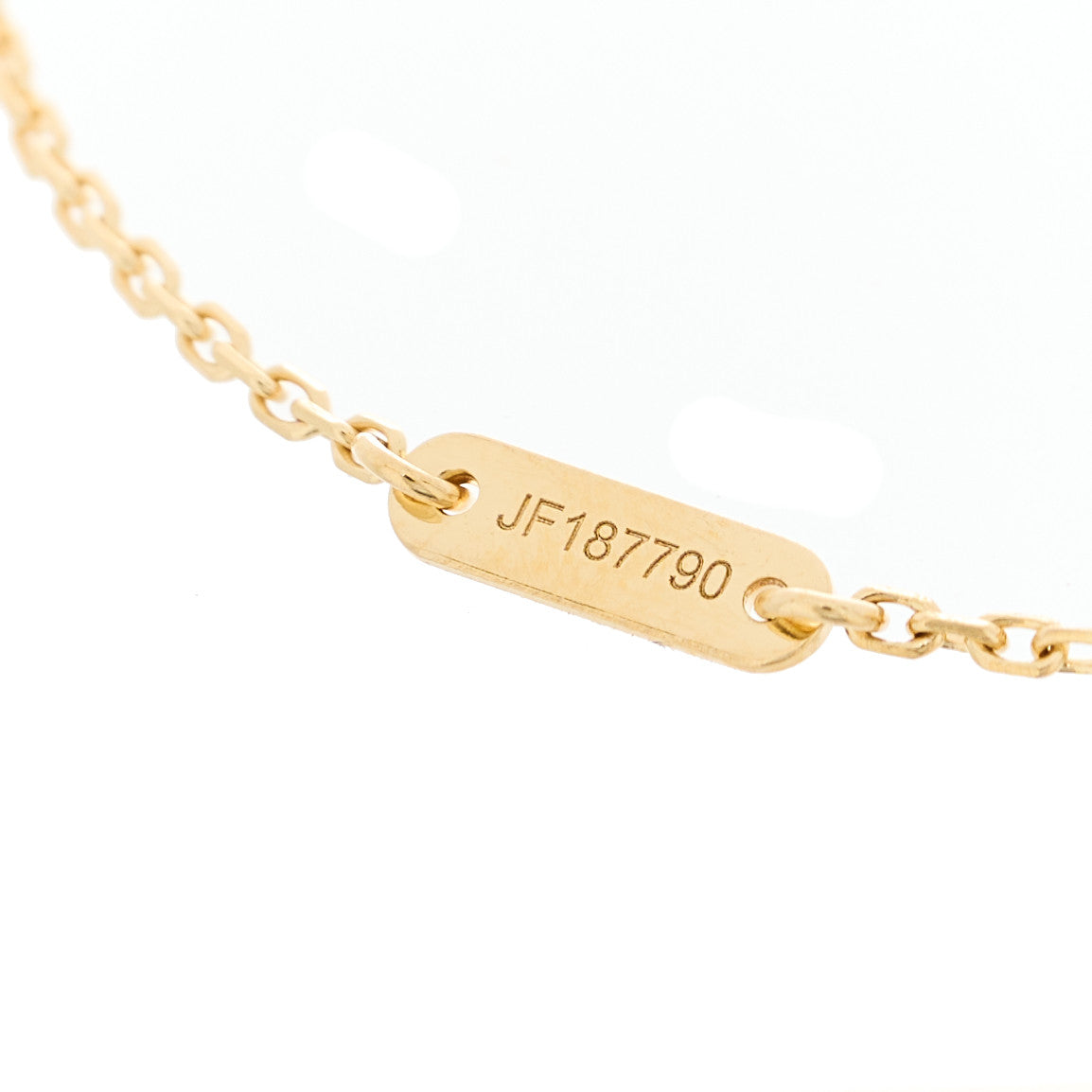 18K Yellow Gold Mother of Pearl Sweet Alhambra Butterfly Bracelet