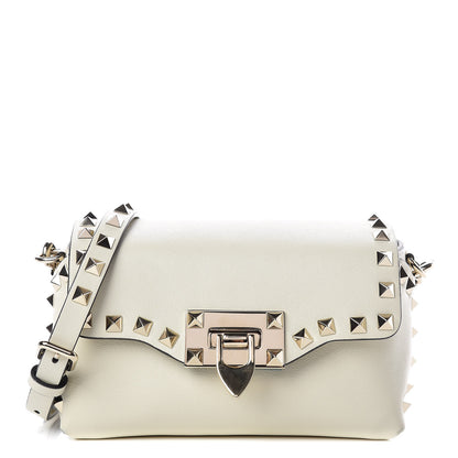 Valentino Garavani Calfskin Mini Rockstud Crossbody Bag Ivory 1 of 9