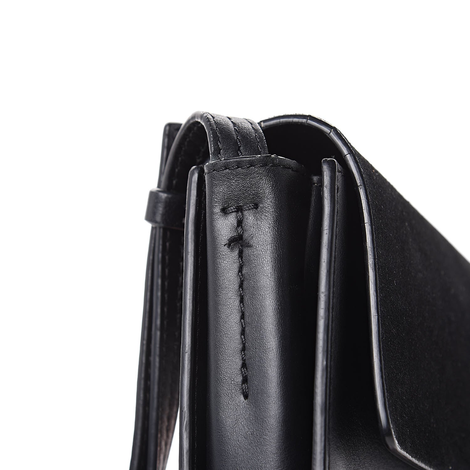 Chloe Suede Calfskin Small Faye Shoulder Bag Black 14 of 18