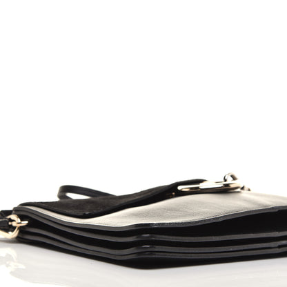 Chloe Suede Calfskin Medium Faye Shoulder Bag Black 7 of 10